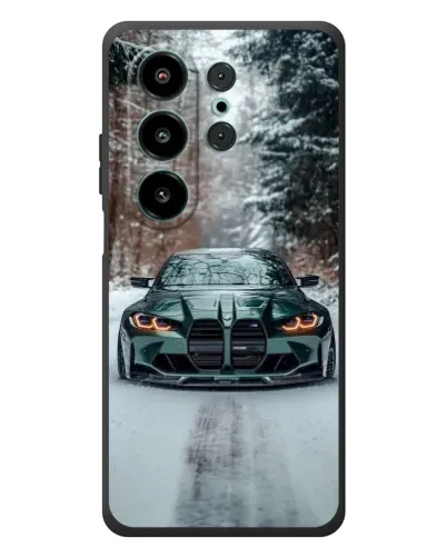 Чохол для Blackview Wave 10 з картинкою «BMW у зимовому лісі»