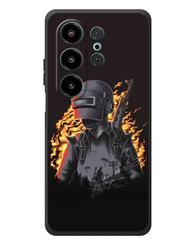 Чохол для Blackview Wave 10 з картинкою «PUBG — вогняний силует»