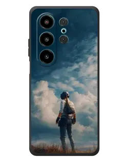 Чохол для Blackview Wave 10 з картинкою «Герой PUBG на скелі»