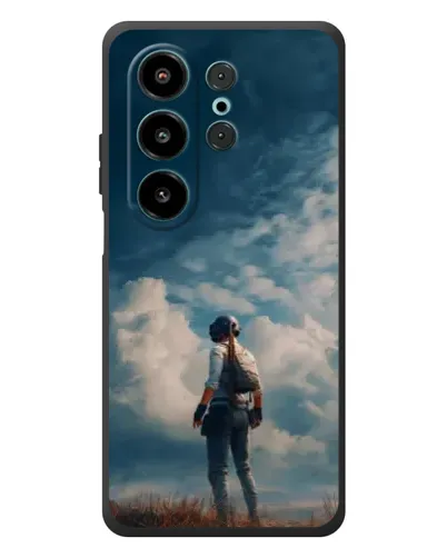Чохол для Blackview Wave 10 з картинкою «Герой PUBG на скелі»