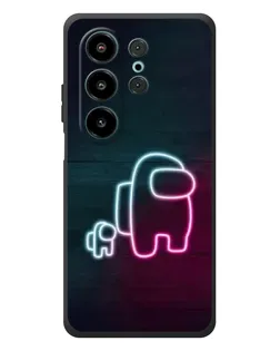 Чехол для Blackview Wave 10 с картинкой «Among Us неон-арт»