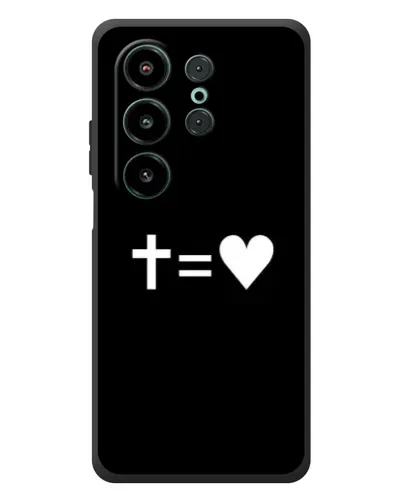 Чехол для Blackview Wave 10 с картинкой «Крест и Сердце»