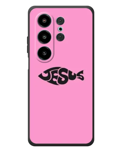 Чехол для Blackview Wave 10 с картинкой «Розовый символ  Jesus»