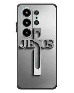 Чехол для Blackview Wave 10 с картинкой «Металлический крест Jesus»