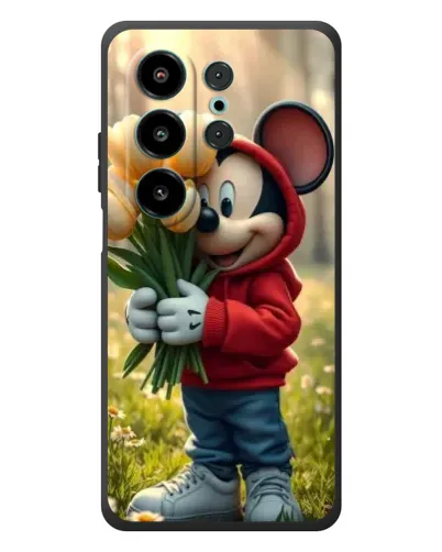 Чохол для Blackview Wave 10 з картинкою «Міккі з тюльпанами»