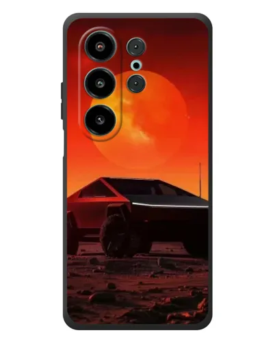 Чехол для Blackview Wave 10 с картинкой «Cybertruck на Марсе»