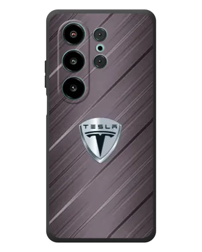 Чехол для Blackview Wave 10 с картинкой «Металлическая текстура Tesla»