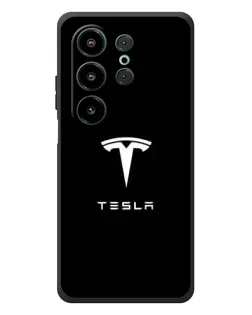 Чехол для Blackview Wave 10 с картинкой «Tesla White Logo»