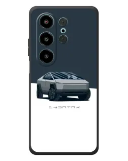 Чехол для Blackview Wave 10 с картинкой «Серебристый Cybertruck Tesla»