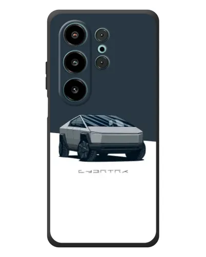 Чехол для Blackview Wave 10 с картинкой «Серебристый Cybertruck Tesla»