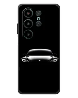 Чехол для Blackview Wave 10 с картинкой «Фары Tesla Night»