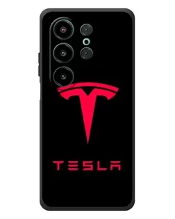 Чехол для Blackview Wave 10 с картинкой «Tesla Red Logo»