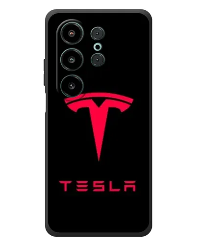 Чехол для Blackview Wave 10 с картинкой «Tesla Red Logo»