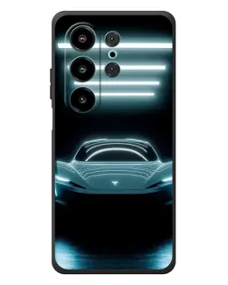 Чехол для Blackview Wave 10 с картинкой «Tesla в неоне»