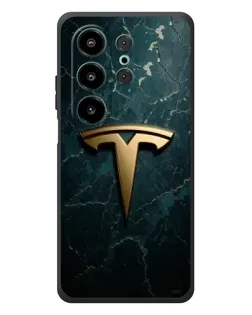 Чехол для Blackview Wave 10 с картинкой «Мраморная Tesla Gold»