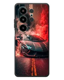 Чохол для Blackview Wave 10 з картинкою «Lamborghini червоний дим»