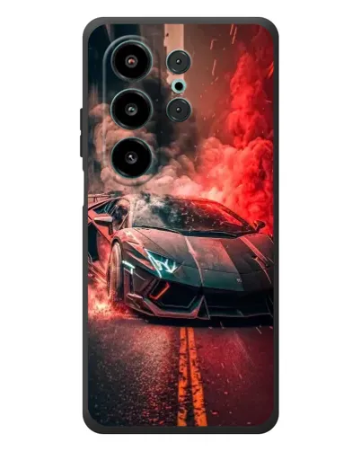 Чохол для Blackview Wave 10 з картинкою «Lamborghini червоний дим»