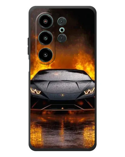 Чохол для Blackview Wave 10 з картинкою «Lamborghini у вогні»