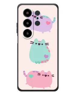 Чохол для Blackview Wave 10 з картинкою «Pusheen тріо»