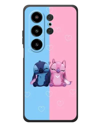 Чехол для Blackview Wave 10 с картинкой «Stitch и Angel Love»