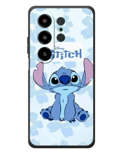 Чехол для Blackview Wave 10 с картинкой «Stitch среди цветов»
