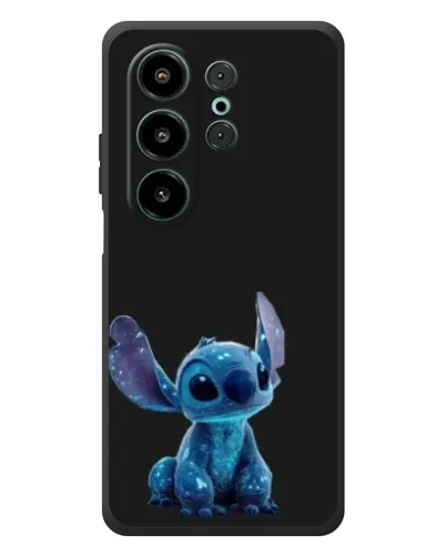 Чехол для Blackview Wave 10 с картинкой «Стич на черном»