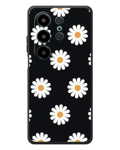 Чехол для Blackview Wave 10 с картинкой «Ромашки на черном» Чехол для Blackview Wave 10 с картинкой «Ромашки на черном»