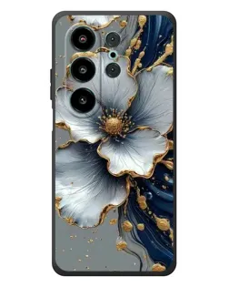 Чехол для Blackview Wave 10 с картинкой «Белый цветок и золотой флюид» Чехол для Blackview Wave 10 с картинкой «Белый цветок и золотой флюид»