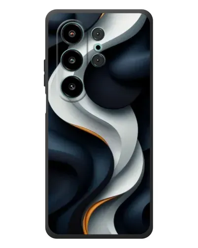 Чехол для Blackview Wave 10 с картинкой «Объемные черно-белые ленты» Чехол для Blackview Wave 10 с картинкой «Объемные черно-белые ленты»
