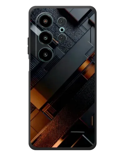 Чехол для Blackview Wave 10 с картинкой «Черные геометрические блоки» Чехол для Blackview Wave 10 с картинкой «Черные геометрические блоки»