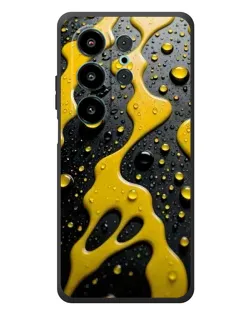 Чехол для Blackview Wave 10 с картинкой «Жидкое желтое золото»