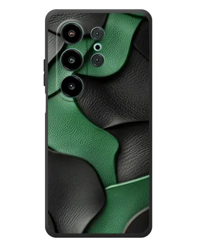 Чехол для Blackview Wave 10 с картинкой «Зеленые кожаные волны» Чехол для Blackview Wave 10 с картинкой «Зеленые кожаные волны»