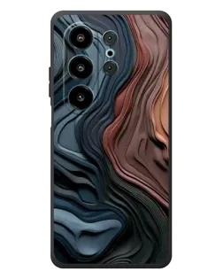 Чехол для Blackview Wave 10 с картинкой «Цветные волны каньона»