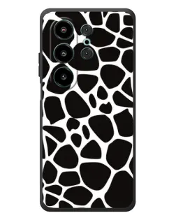 Чехол для Blackview Wave 10 с картинкой «Черно-белый жираф»