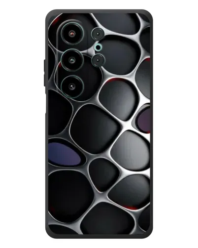 Чехол для Blackview Wave 10 с картинкой «Объемная темная решетка» Чехол для Blackview Wave 10 с картинкой «Объемная темная решетка»