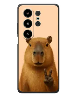Чехол для Blackview Wave 10 с картинкой «Капибара виктория»