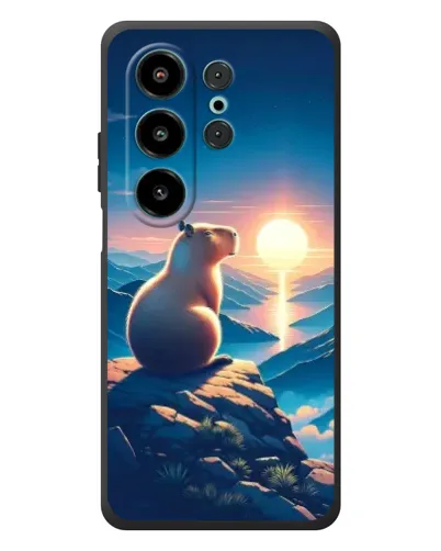 Чехол для Blackview Wave 10 с картинкой «Закат солнца с капибарой» Чехол для Blackview Wave 10 с картинкой «Закат солнца с капибарой»