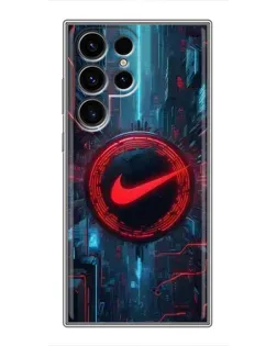 Чехол для Blackview Wave 10C с картинкой «Техногенный стиль Nike»