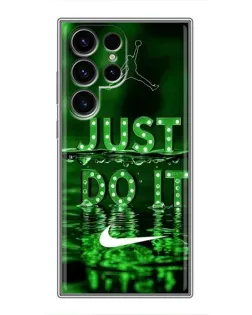 Чехол для Blackview Wave 10C с картинкой «Зеленый неоновый Nike»