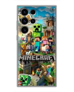Чехол для Blackview Wave 10C с картинкой «Замок Minecraft»