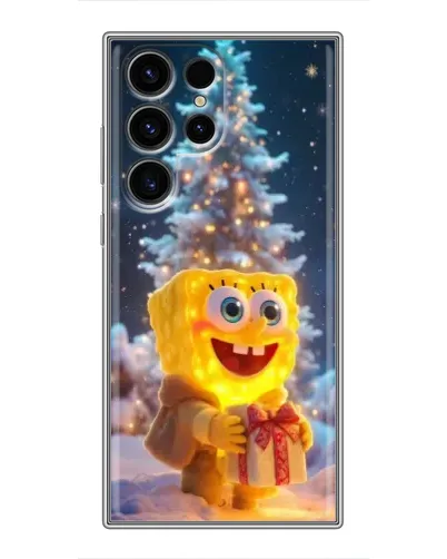 Чехол для Blackview Wave 10C с картинкой «Рождественский Спанч Боб»
