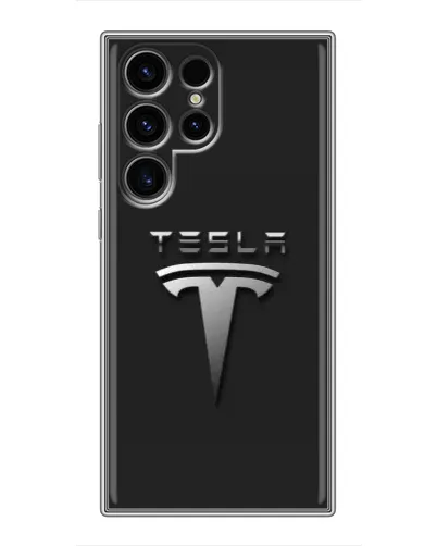 Чехол для Blackview Wave 10C с картинкой «Стальной логотип Tesla»
