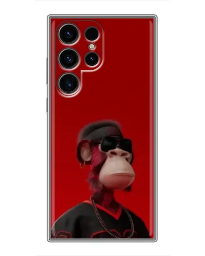 Чехол для Blackview Wave 2C с картинкой «Bored Ape в красном» Чехол для Blackview Wave 2C с картинкой «Bored Ape в красном»