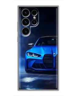 Чохол для Blackview Wave 2C з картинкою «Блакитна BMW M4»