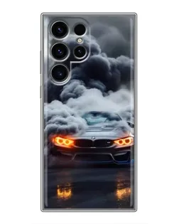 Чохол для Blackview Wave 2C з картинкою «BMW у диму»