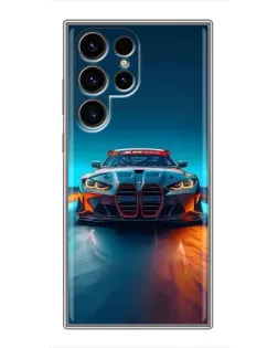 Чохол для Blackview Wave 2C з картинкою «BMW — вогні неону»