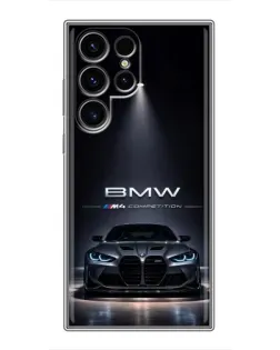 Чохол для Blackview Wave 2C з картинкою «BMW крізь нічне місто»