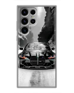 Чохол для Blackview Wave 2C з картинкою «BMW — акварельний дрифт»