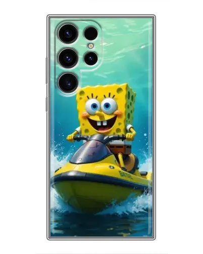 Чехол для Blackview Wave 2C с картинкой «Спанч Боб на гидроцикле»