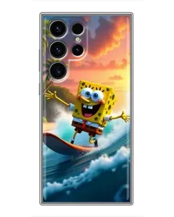 Чехол для Blackview Wave 2C с картинкой «Губка Боб серфингист»